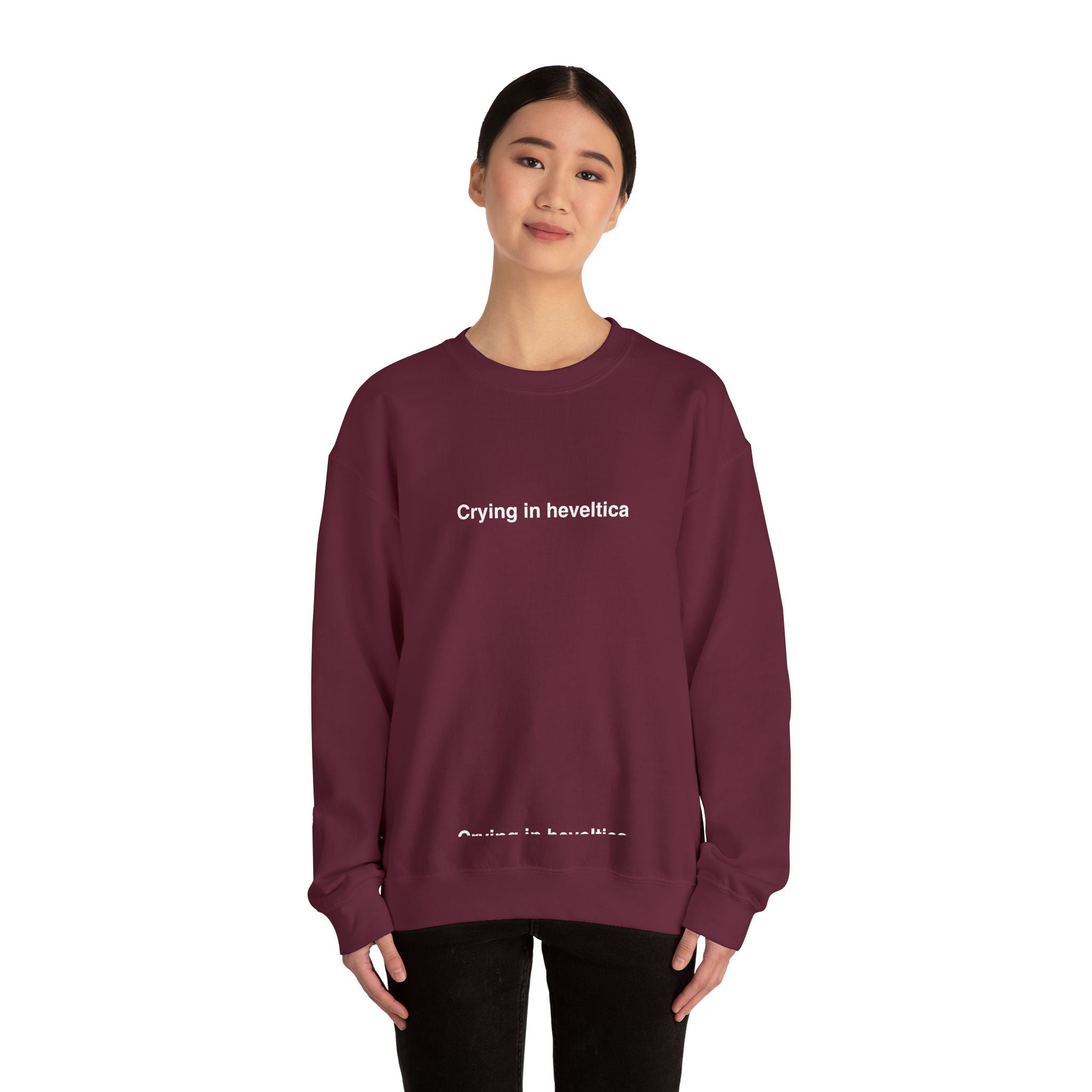 Sweat  "Crying in heveltica"